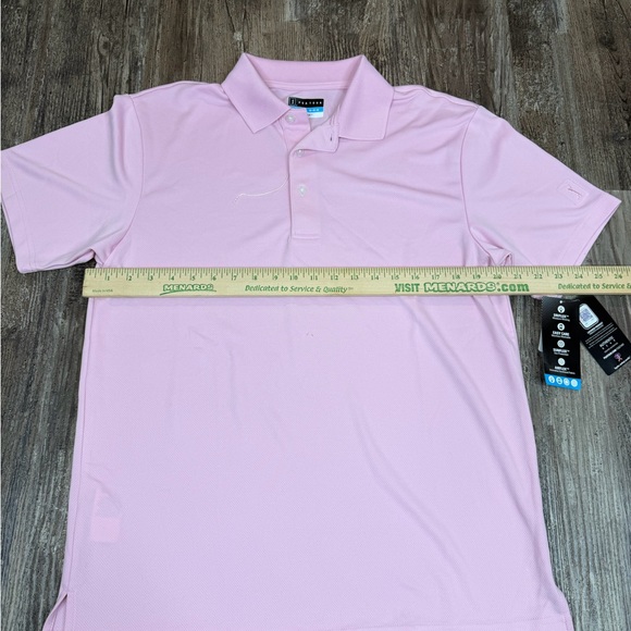 Pink Men’s Medium PGA Tour Polo Shirt NWT - Picture 7 of 9